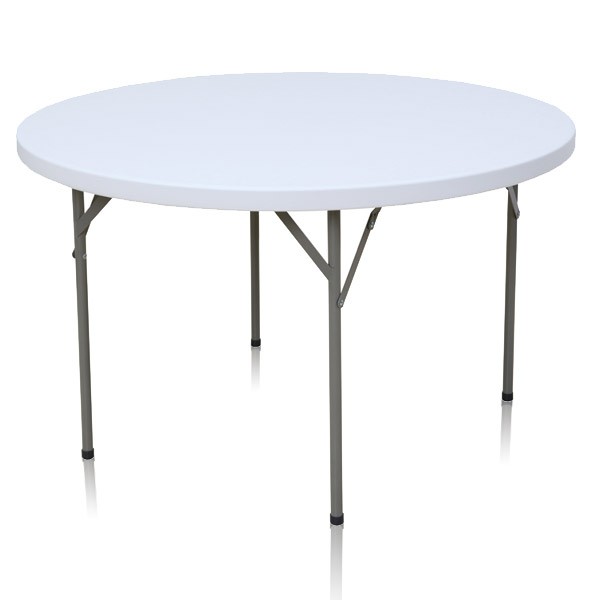 Table pliante en malette ronde, diamètre 150 cm